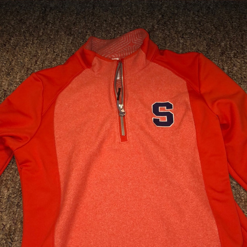 quarter zip Syracuse hoodie